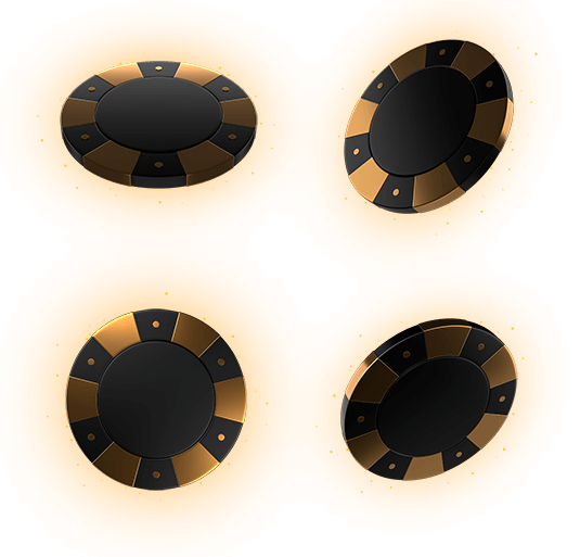 set of black casino chips